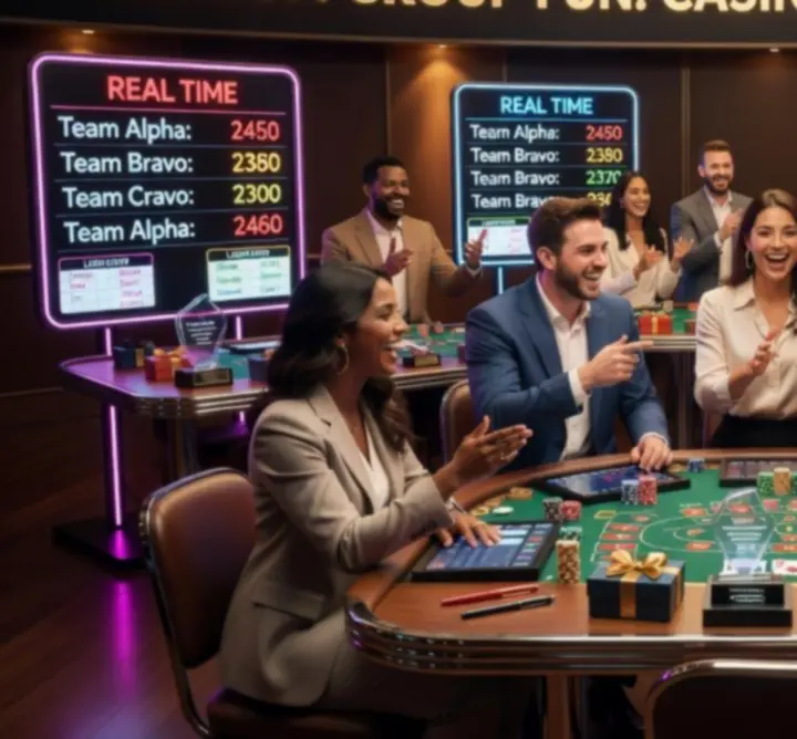 Interaktywne animacje i konkursy podczas eventu kasynowego