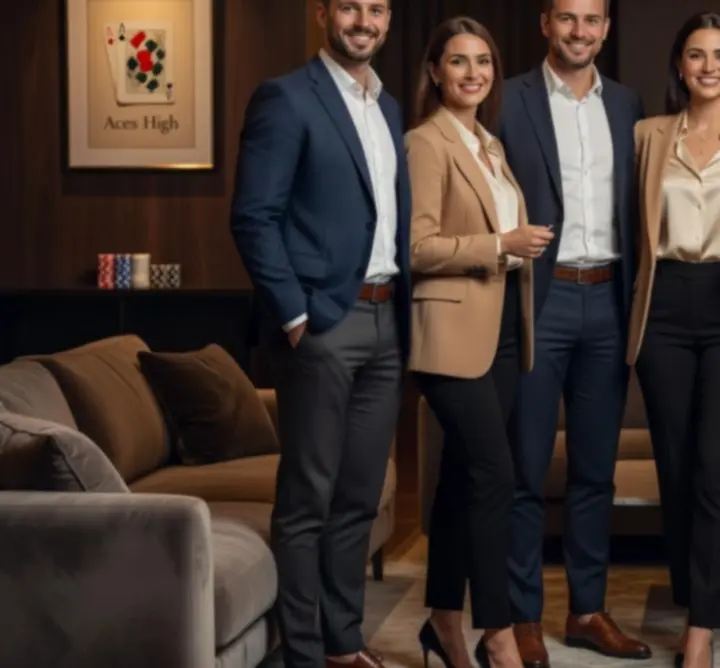 Zespół Versa Event podczas prowadzenia eventu kasynowego